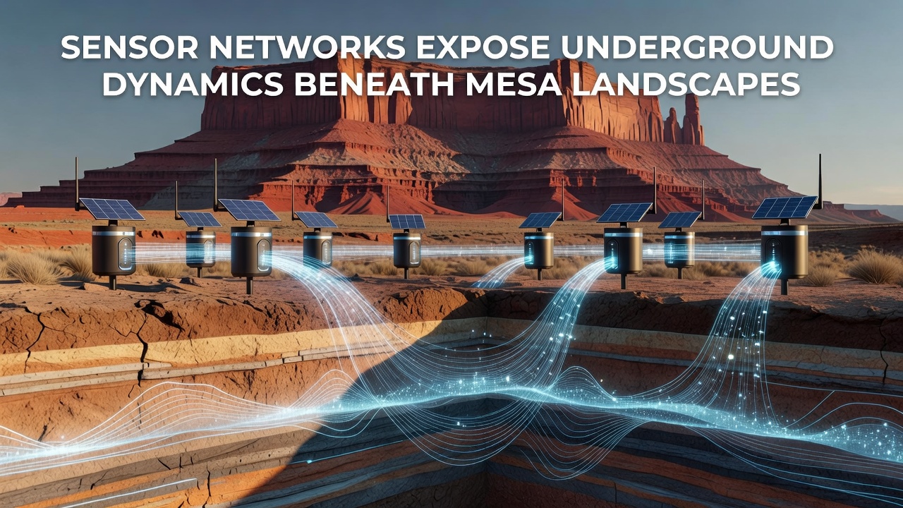 Sensor Networks Expose Underground Dynamics Beneath Mesa Landscapes
